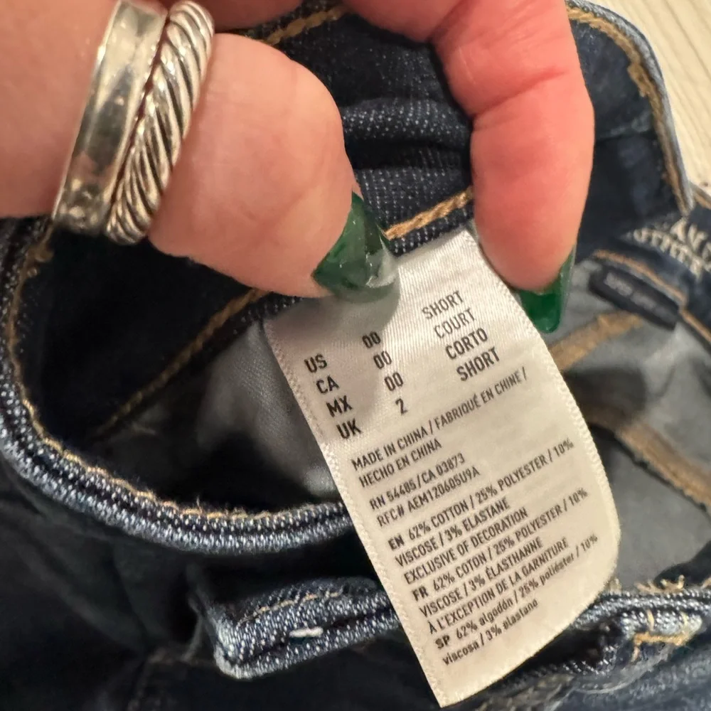 American Eagle Outfitters Blue Skinny Jeans with Distressed Design - Picture 4 of 4